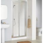Lakes Classic Silver Framed Bifold Door 800mm x 1850mm High 