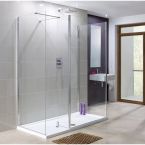 Lakes Coastline Rhodes Walk-In Enclosure 1050mm Shower Panel With Bypass, End & Side Panels