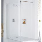 Lakes Classic Silver 8mm Wetroom Shower Screen 1200mm x 1900mm High + 85mm