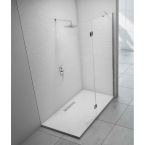 Merlyn 8 Series Showerwall with Curved Hinged Panel 1000mm
