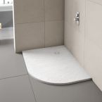Merlyn Truestone Offset Quadrant Right Handed Shower Tray 1200mm x 900mm - White