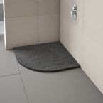 Merlyn Truestone Quadrant Shower Tray 900mm x 900mm - Fossil Grey