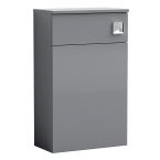 Nuie Arno 500mm Toilet Unit - Gloss Mid Grey