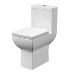 Nuie Ava Comfort Height Rimless Close Coupled Toilet With Soft Close Seat