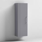Nuie Deco 400mm 1 Door Wall Hung Tall Unit - Satin Grey