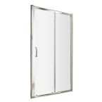 Nuie Pacific 1400mm Single Sliding Shower Door - Rounded Handle