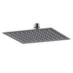 Nuie Windon 200mm Square Fixed Shower Head - Brushed Gun Metal