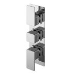 Nuie Windon Concealed Triple Thermostatic Shower Valve - Chrome