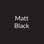 Prima 60cm Straight Glass Splashback LES005 - Matt Black