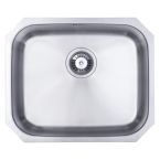 Prima Stainless Steel Undermount Sink with 1 Large Bowl, Overflow & Waste Kit 530mm