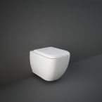 RAK Metropolitan Wall Hung Rimless Toilet & Toilet Seat - White