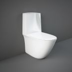 RAK Sensation Close Coupled Rimless Toilet & Toilet Seat - White