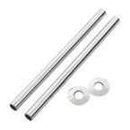 Roma 18mm x 130mm Pipe Sleeves - Chrome