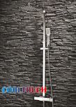 Cubex Square Thermostatic Cooltouch Bar Shower with Square Fixed Head and Rigid Riser Rail
