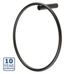 Serene Coby Wall Mounted Towel Ring - Black