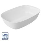 Serene Larissa 460 x 320mm Polymarble Washbowl - White