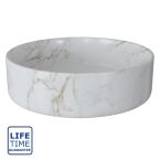 Serene Lugano 355mm Ceramic Washbowl & Waste - Matt Marble