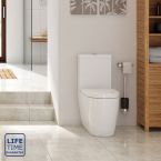 Serene Verona Rimless Close Coupled Fully Shrouded Comfort Height Toilet & Soft Close Seat