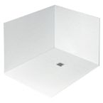 Tissino Giorgio Shower Wall Panel 800mm x 2400mm - White Slate