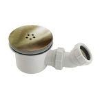 Hi-Flow Shower Waste 90mm - 40mm Outlet - Brushed Brass