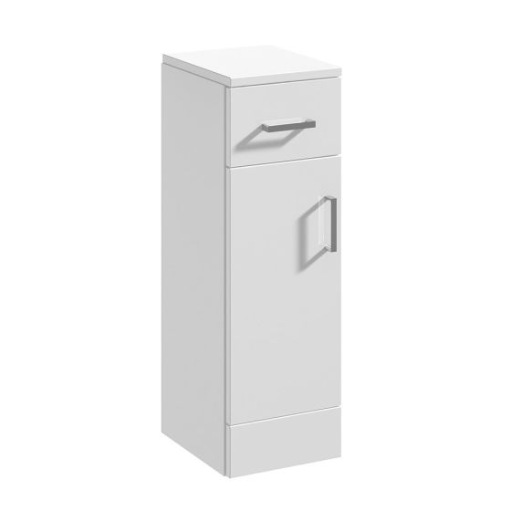 Nuie Mayford 250mm Cupboard 300mm Deep - Gloss White