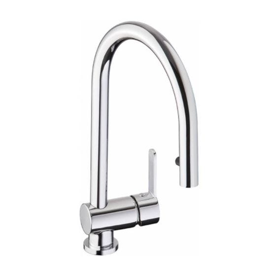 Abode Czar 1 Tap Hole Single Lever Pull Out Sink Mixer - Chrome