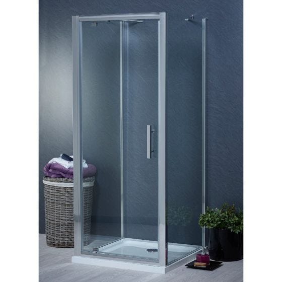 Aqua i 3 Sided Shower Enclosure - 1000mm Pivot Door and 700mm Side Panels