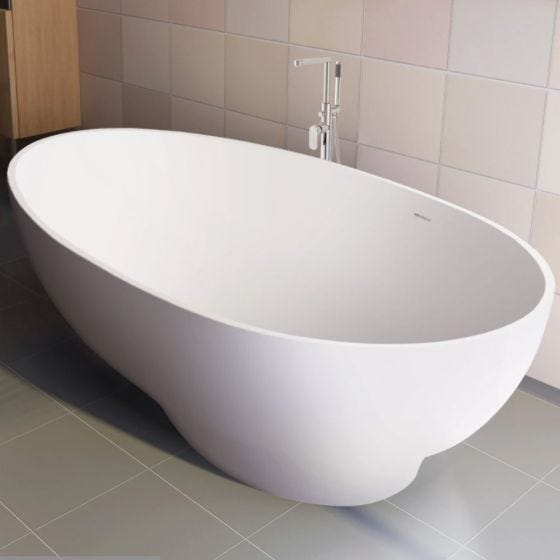 BC Designs Gio Freestanding Cian Bath 1645mm x 935mm - White