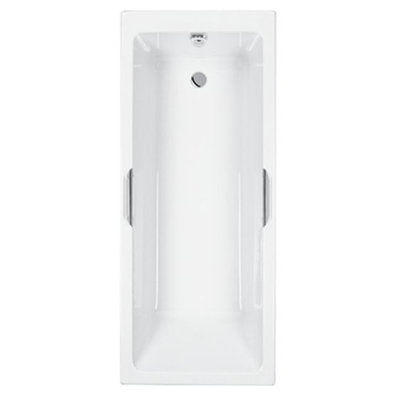 Carron Quantum Integra Single Ended Bath with Twin Grips 1700mm x 750mm - Carronite
