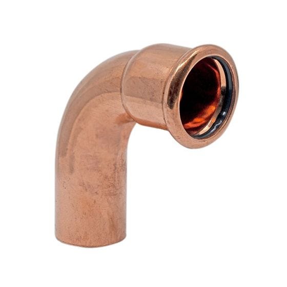 Copper M Press Fit 22mm 90 Deg Street Elbow