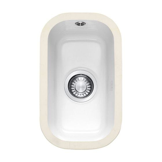 Franke VBK VBK 110-21 Ceramic Undermount Sink 0.5 Bowl 440mm - White