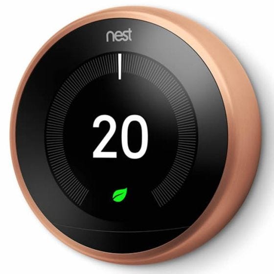 Nest T3018GB Copper 3rd Generation Learning Thermostat