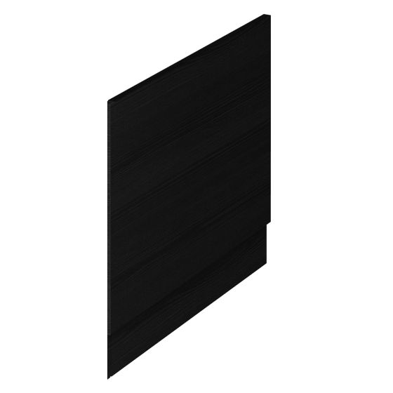 Hudson Reed Fusion Straight Baths 700mm End Panels & Plinth - Charcoal Black Woodgrain
