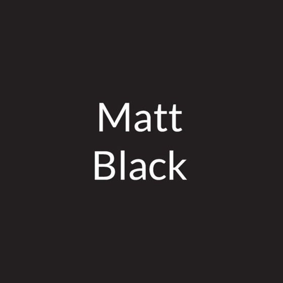 Prima 60cm Straight Glass Splashback LES005 - Matt Black