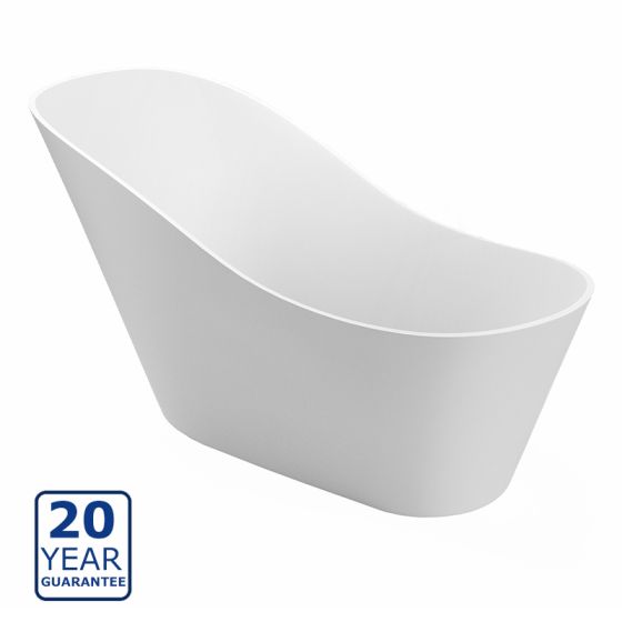 Serene Abbey Freestanding Double Ended Bath 1500mm x 720mm - White