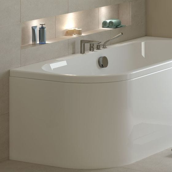 Tissino Angelo Premiun Front Bath Panel 1600mm x 700mm - White