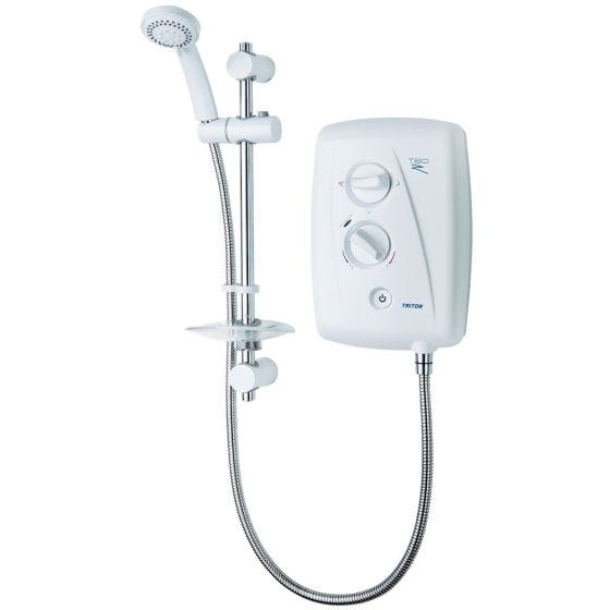 Triton T80Z Fast Fix Electric Shower 8.5kw White and Chrome