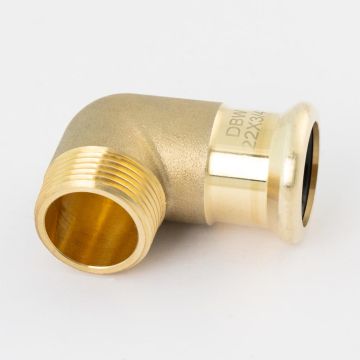 Copper M Press Fit 28mm x RP 1" CxMi 90 Deg Elbow