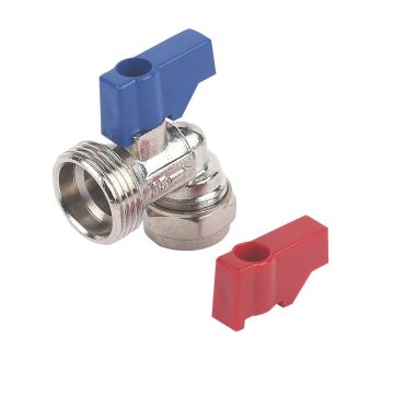 15mm Bent Compression Washing Machine Tap Valve