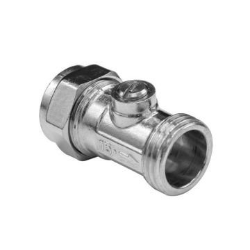 15mm x 1/2" MI Chrome Plated Isolating Valve