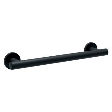 Bathex Yardley Stainless Steel Grab Rail 450mm Long 35mm Diameter - Black