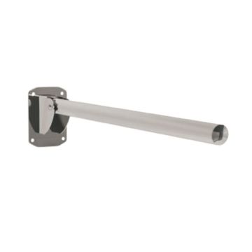 Bathex Stainless Steel Friction Single Arm Hinged Support Rail 760mm - Mirror Polish