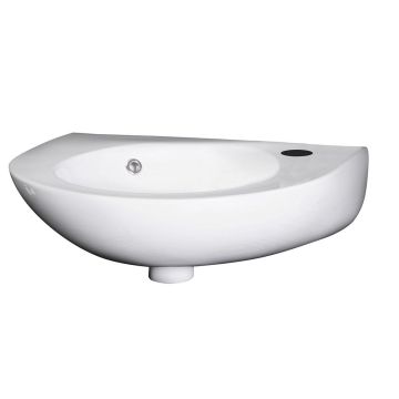 Nuie 350mm Round 1 Tap Hole Wall Hung Basin