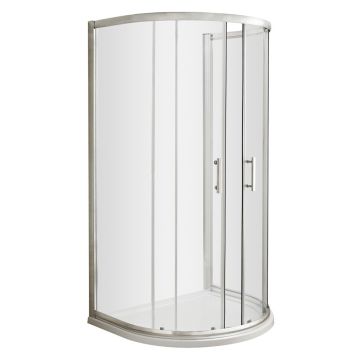 Hudson Reed Pacific 6mm 1050mm D Shape Enclosure - Chrome