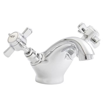 Kartell Klassique Mono Basin Mixer with Click Waste