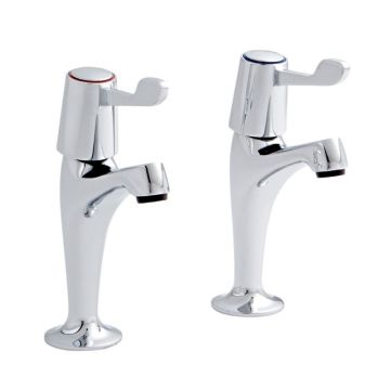Kartell Leva Pair of High Neck Kitchen Sink Taps