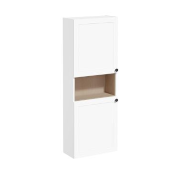 Vitra Root Classic 550mm 2 Door Semi-Tall Unit Left Hand - Matt White