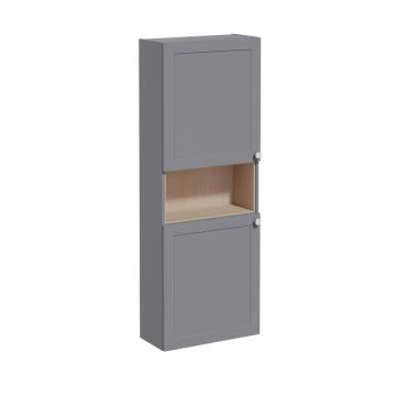 Vitra Root Classic 550mm 2 Door Semi-Tall Unit Left Hand - Matt Grey