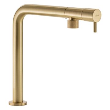 Abode Agilis Single Lever Monobloc Sink Mixer - Brushed Brass
