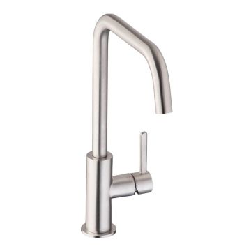 Abode Althia 1 Tap Hole Single Lever Sink Mixer - Brushed Nickel